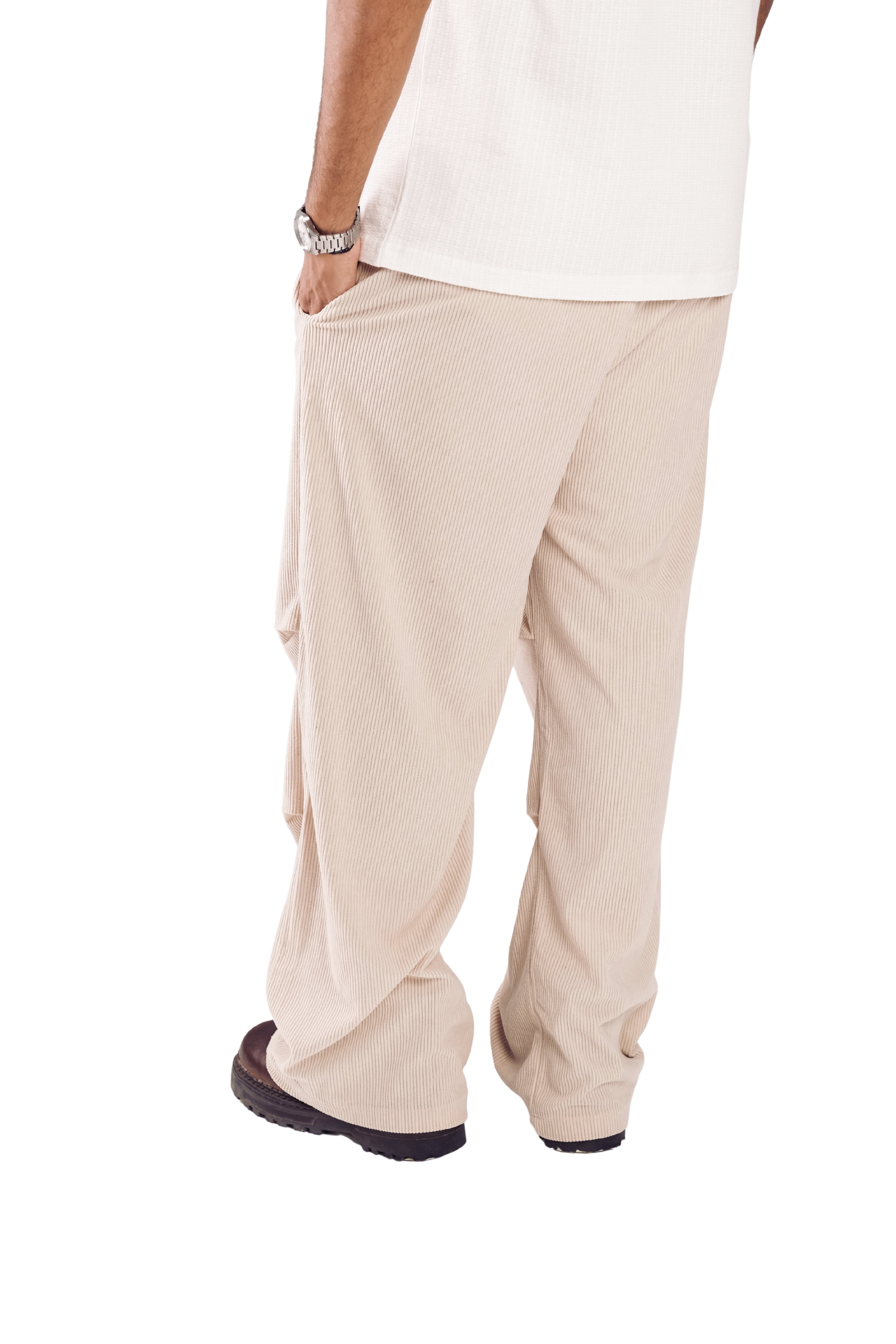 Beige Corduroy Pants