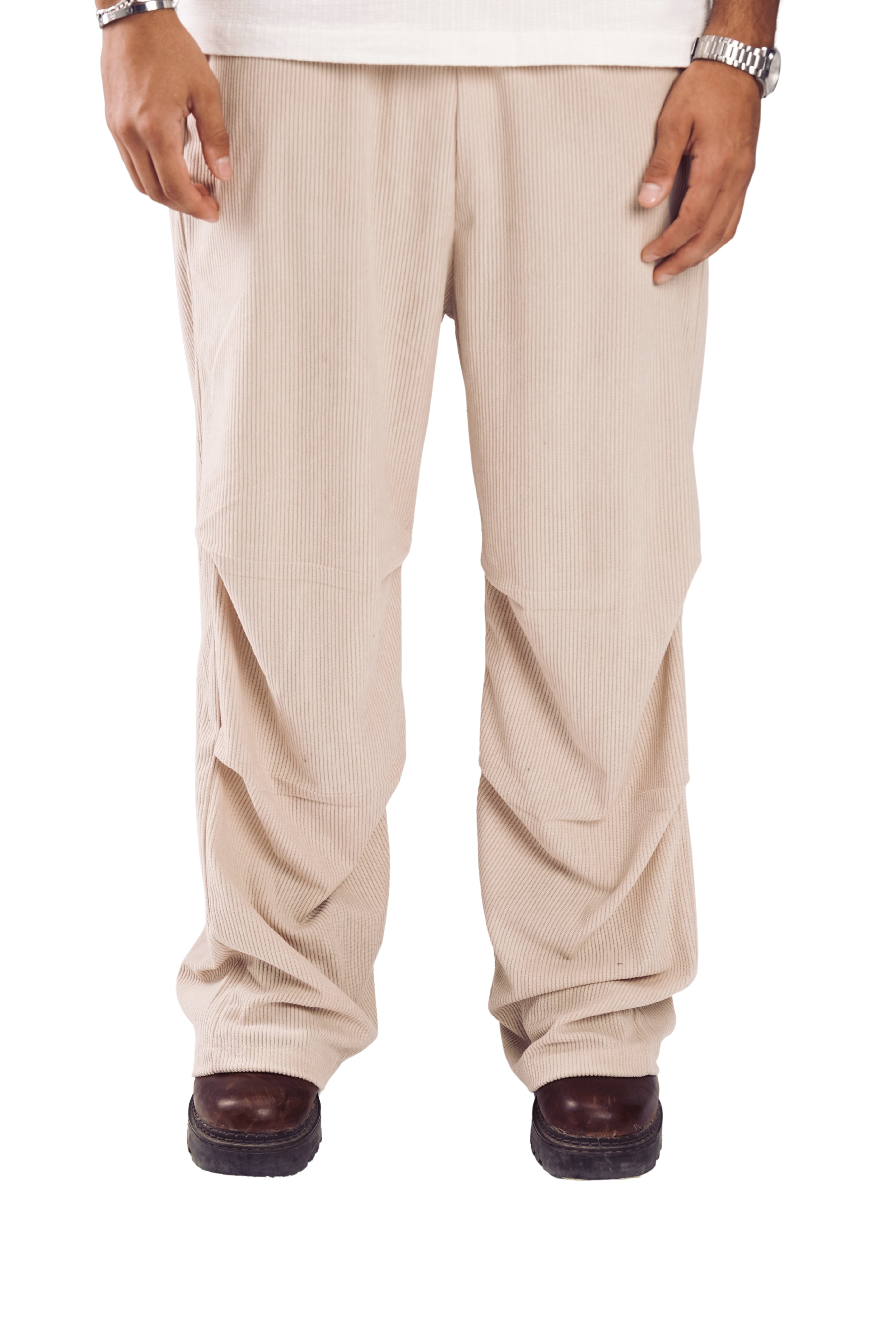 Beige Corduroy Pants