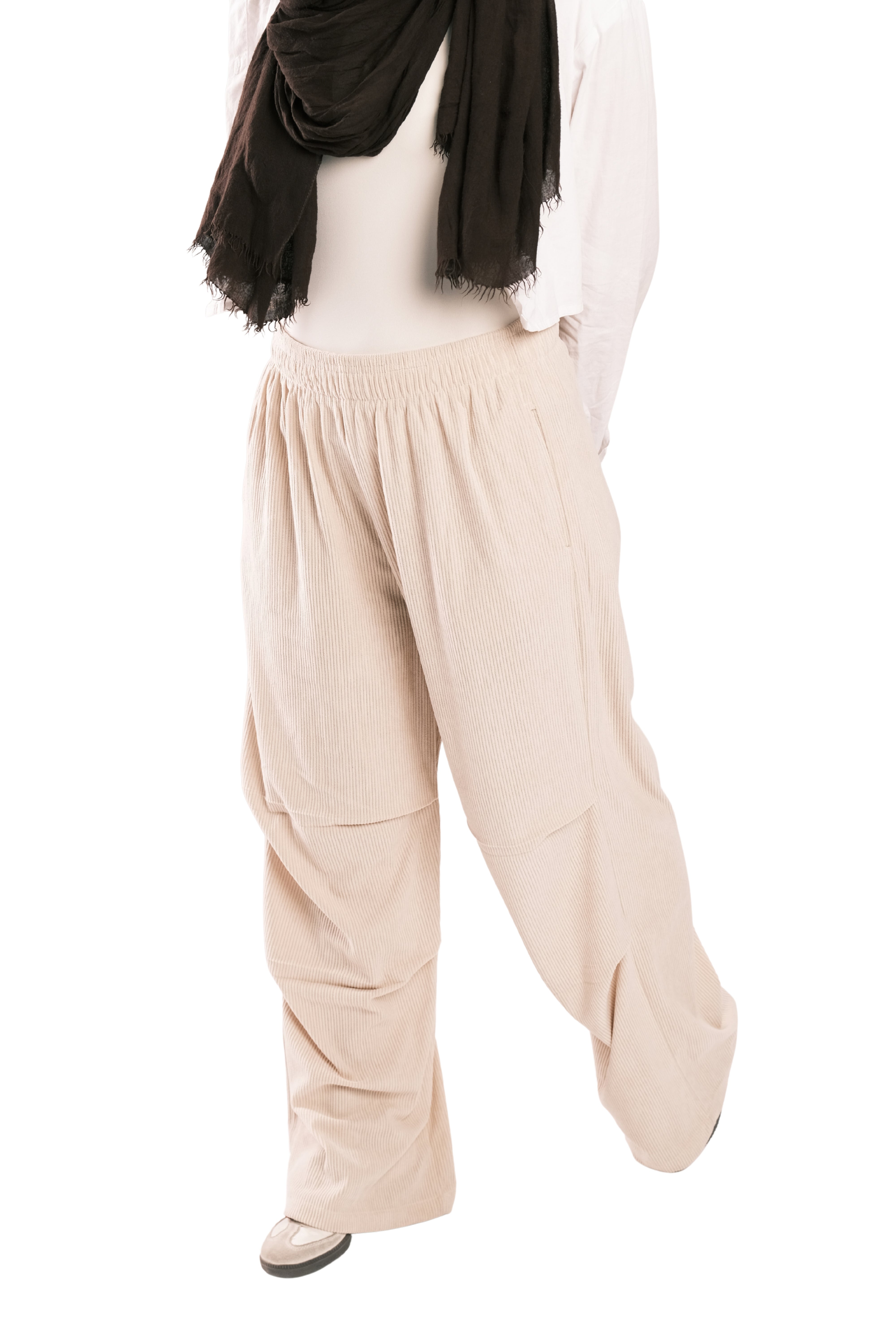 Beige Corduroy Pants