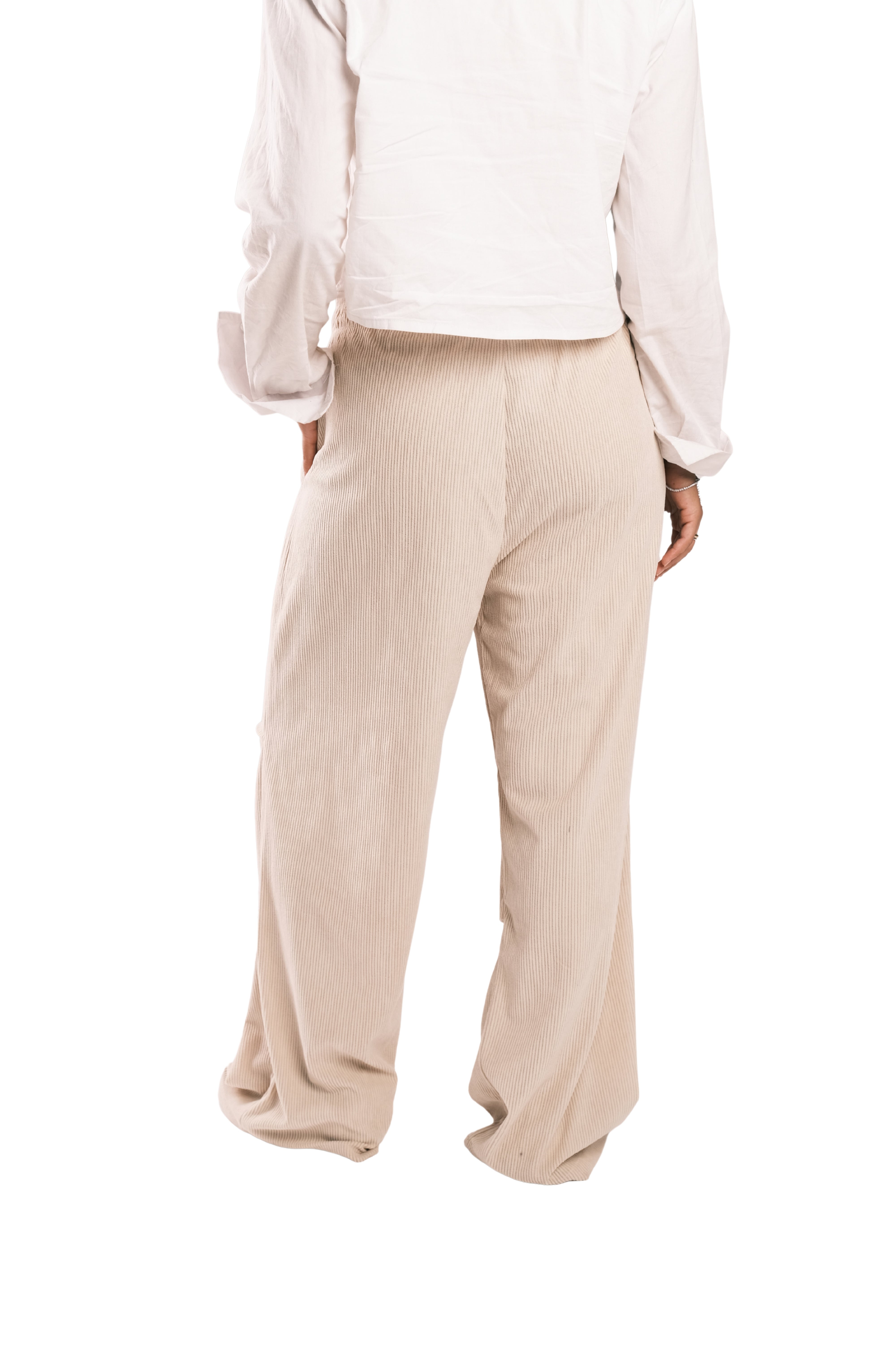 Beige Corduroy Pants