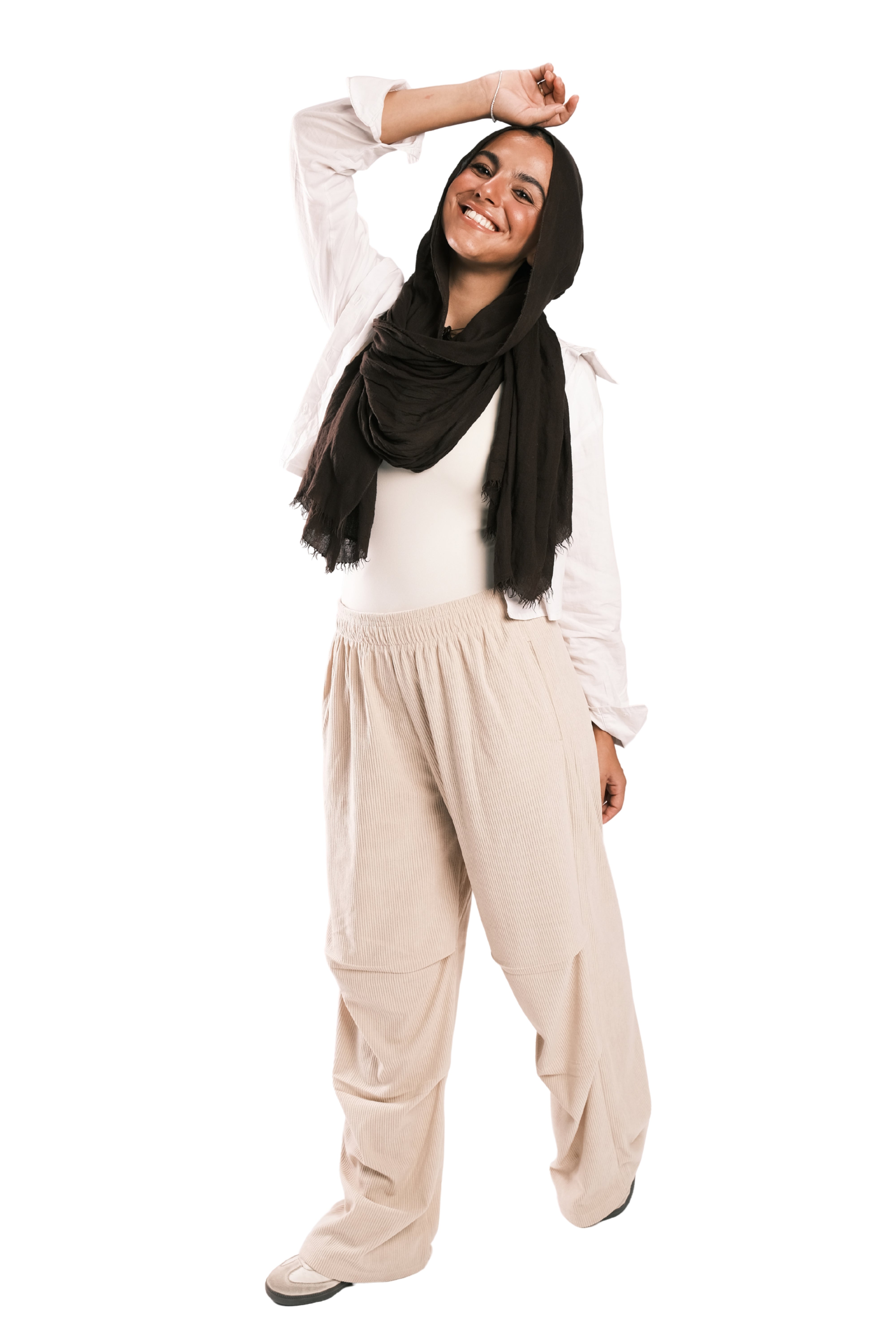 Beige Corduroy Pants