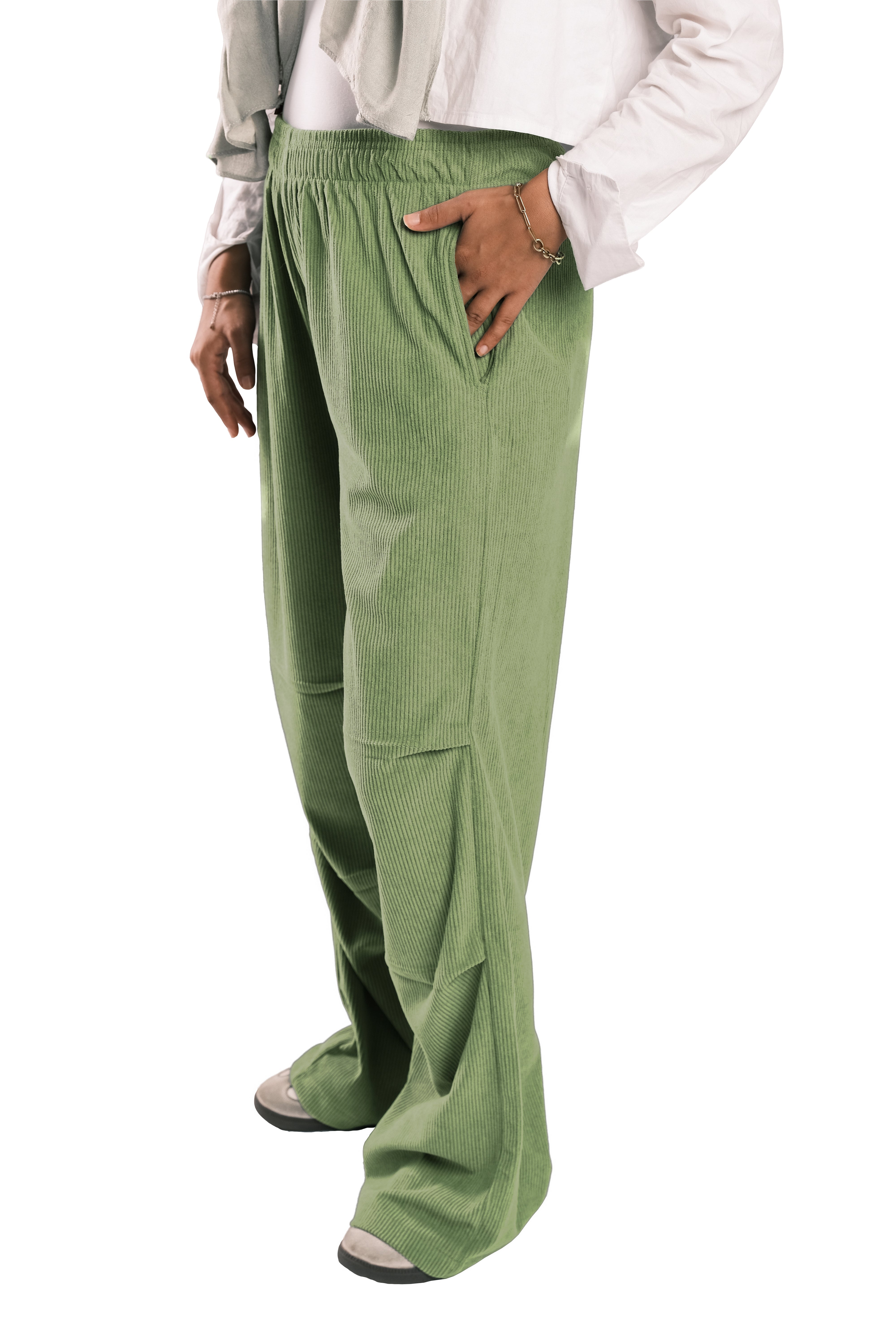 Matcha Corduroy Pants