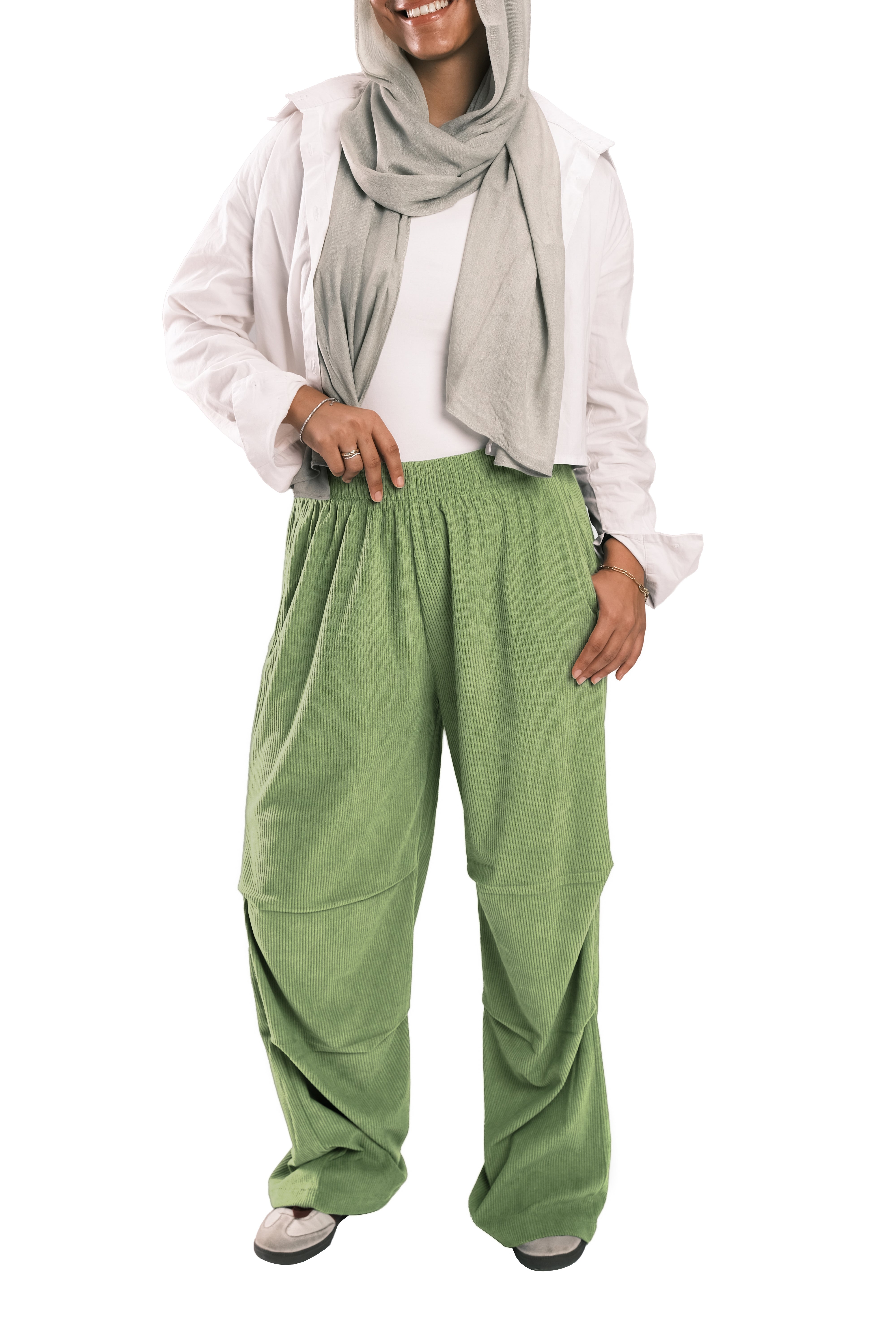 Matcha Corduroy Pants