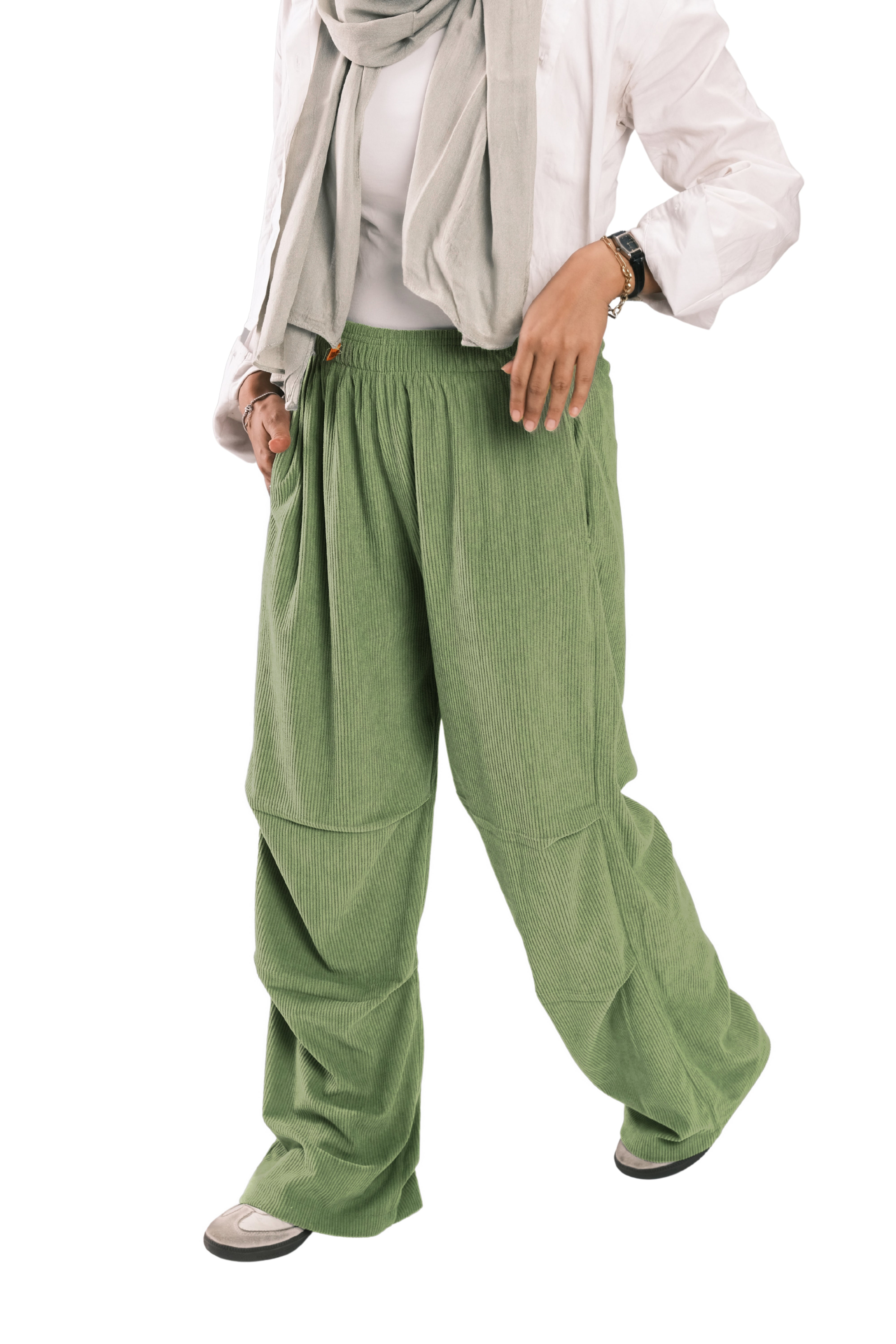 Matcha Corduroy Pants