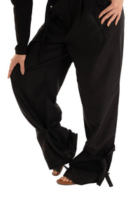 Black Tie Linen Pants