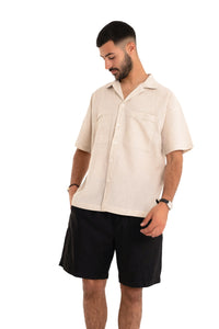Beige Linen Shirt