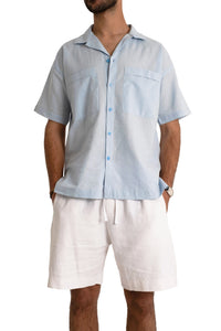 White Linen Shorts