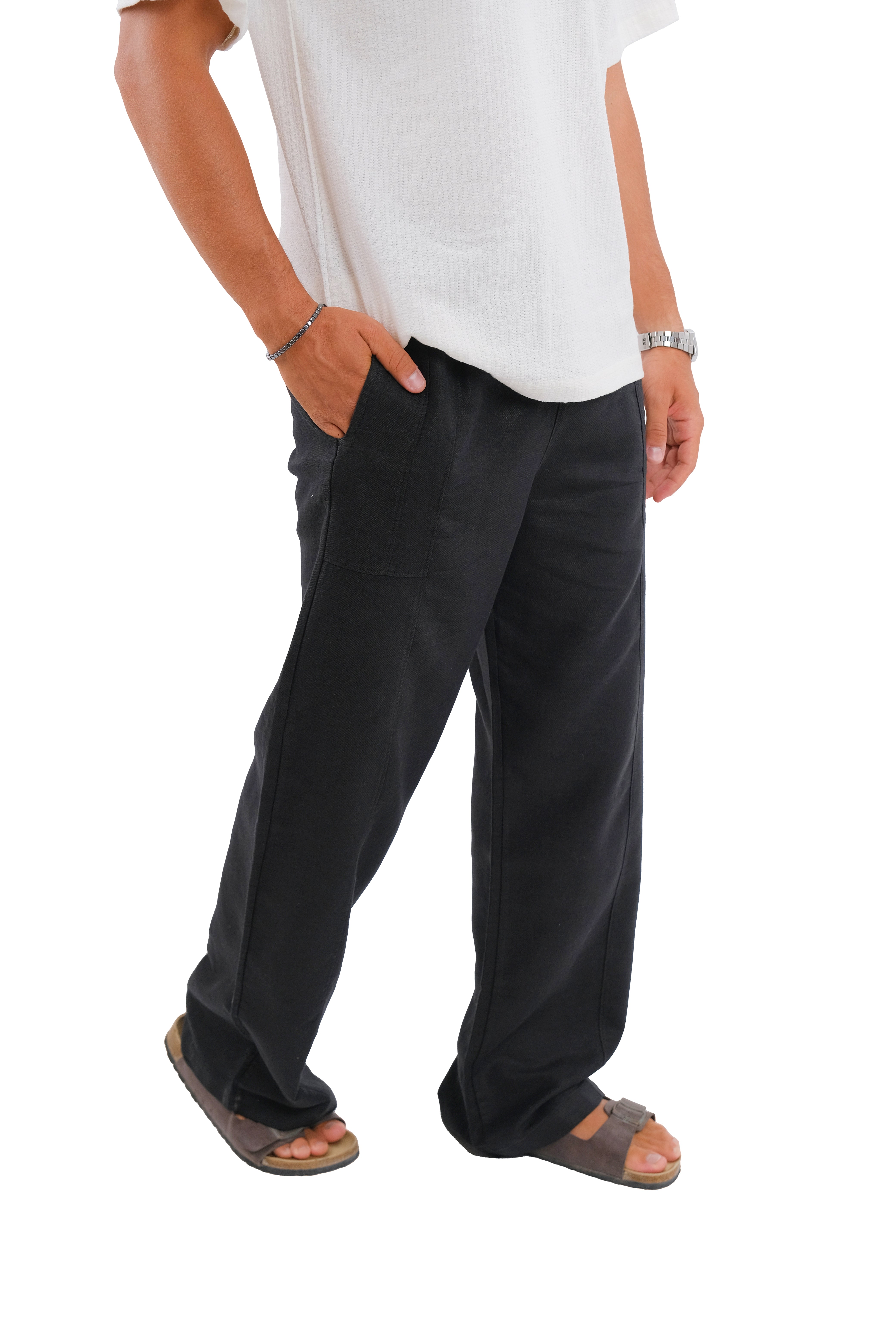 Black Linen Pants