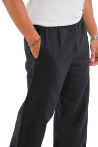 Black Linen Pants