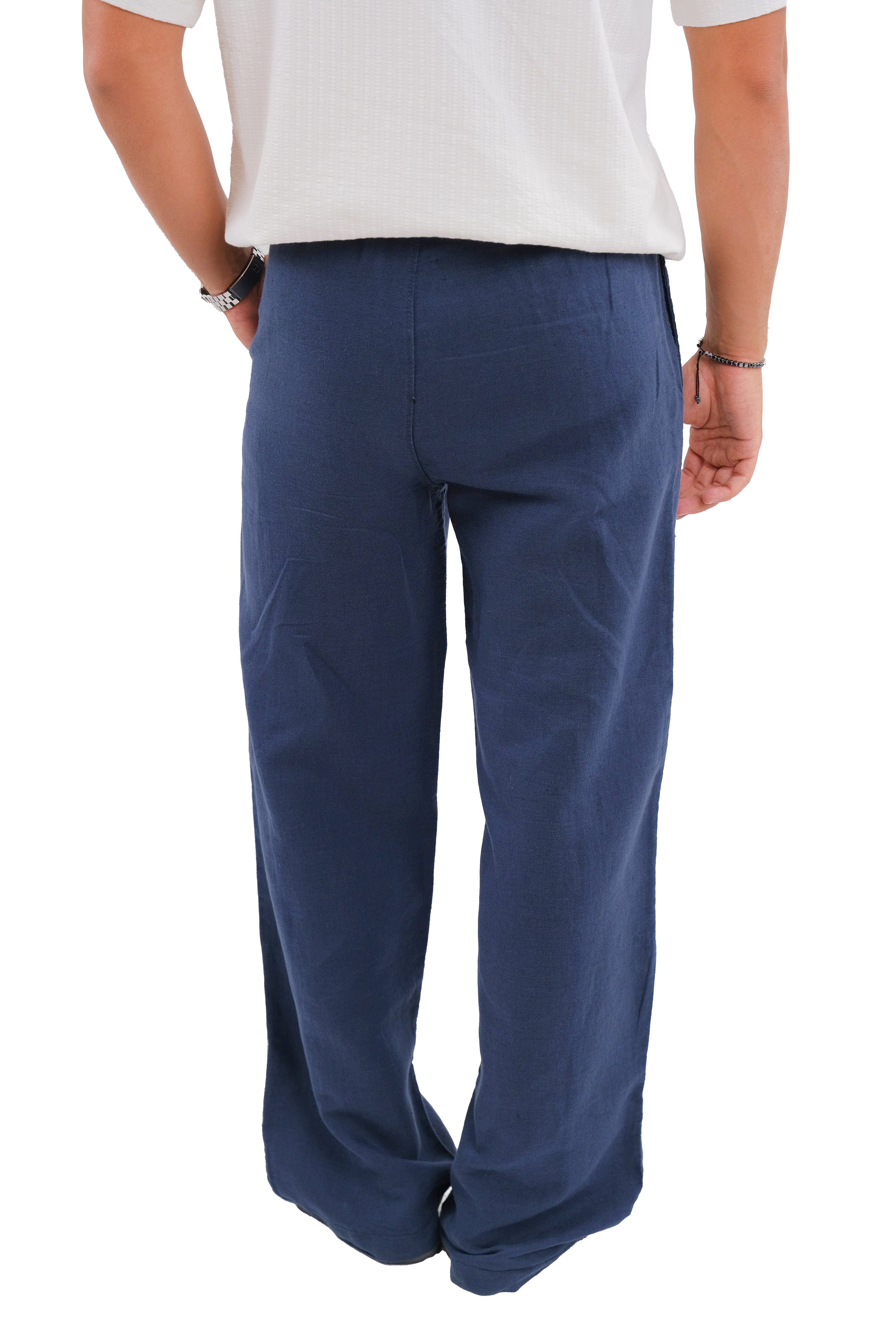 Blue Linen Pants