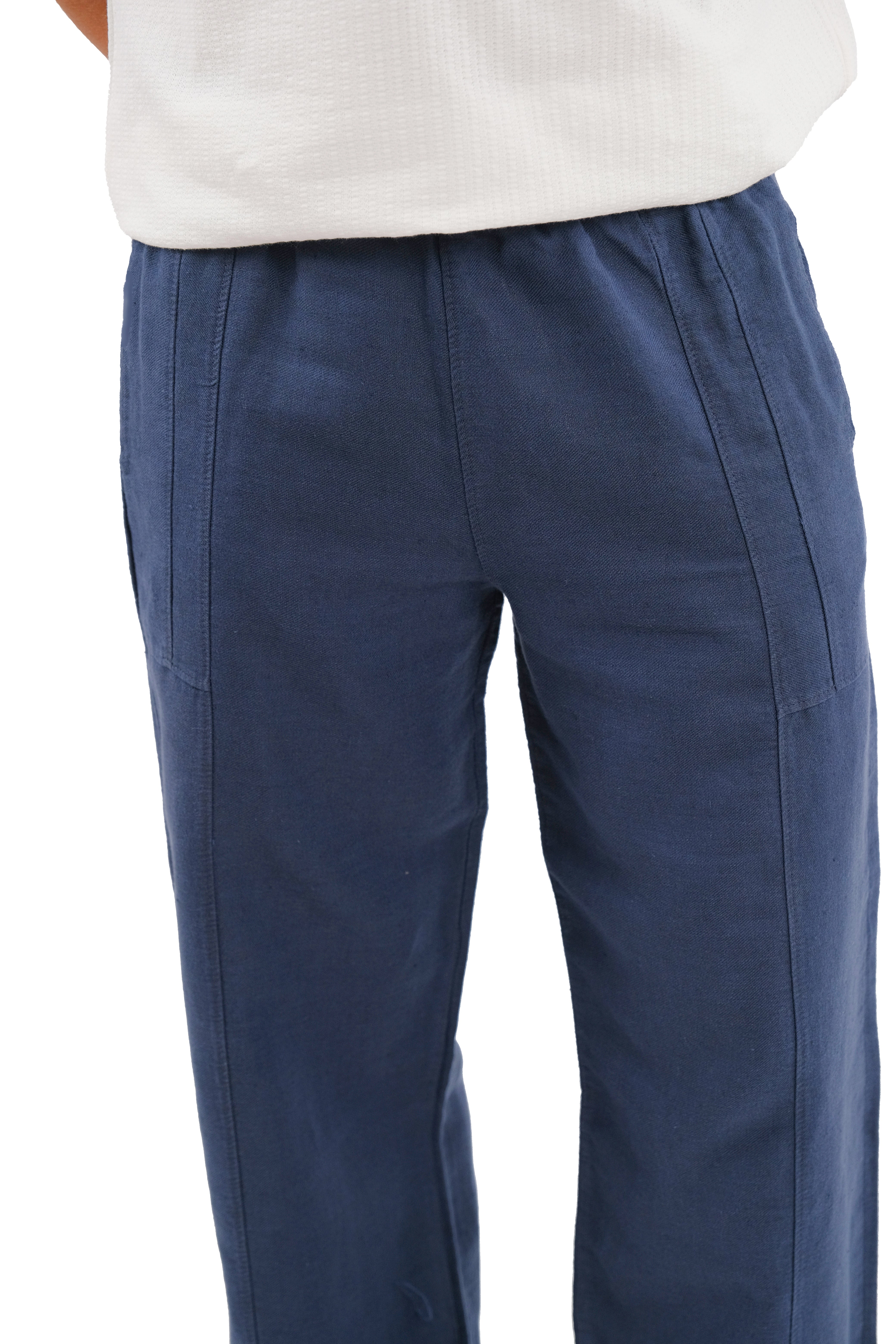 Blue Linen Pants