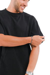 Black Textured T-shirt