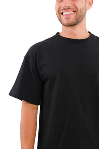Black Textured T-shirt