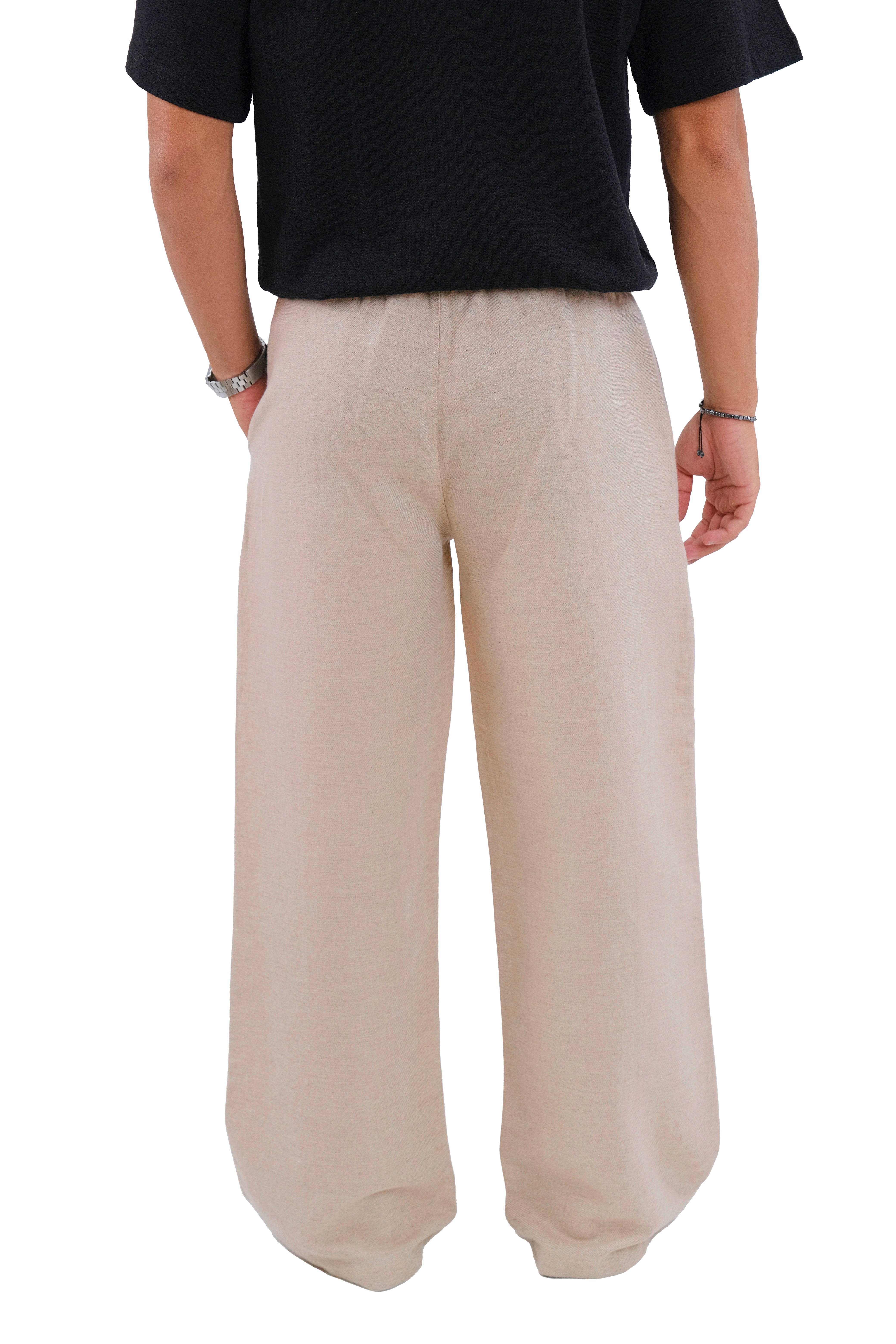 Beige Linen Pants
