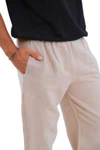 Beige Linen Pants