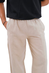 Beige Linen Pants
