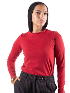 The Basic Red Seamless Top