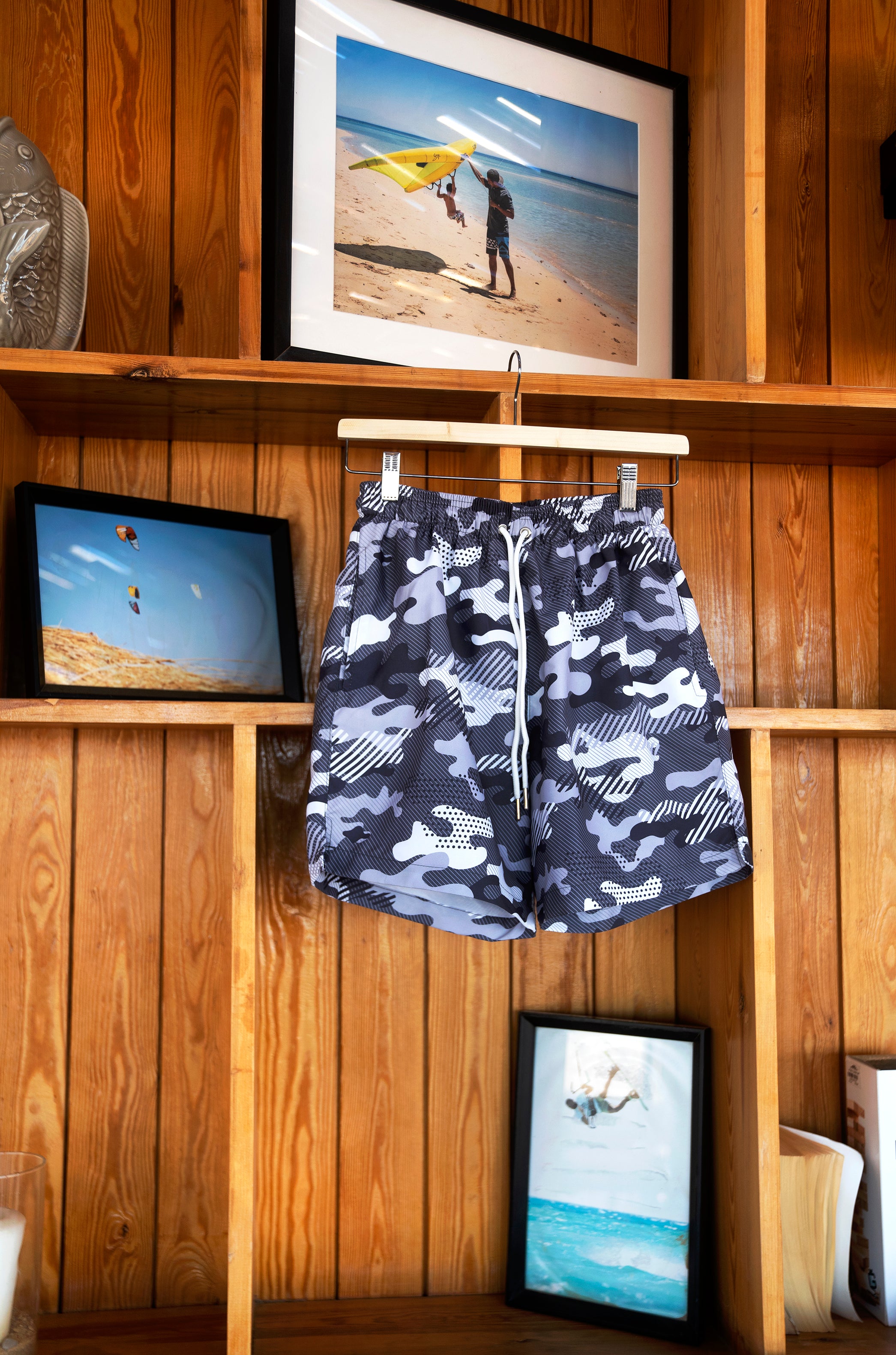 Grey Camo - Swim Short